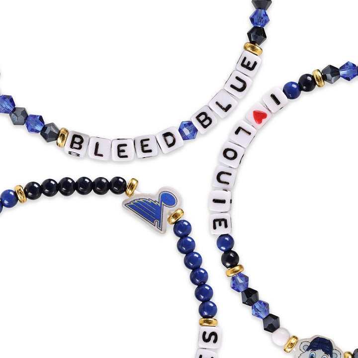 ST. LOUIS BLUES FOCO TEAM FRIENDSHIP BRACELETS - 3-PACK Accessories FOCO   
