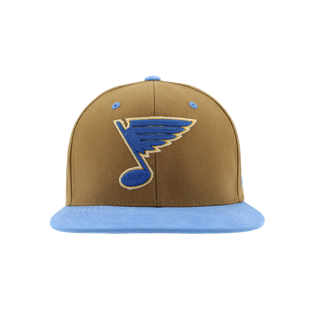 ST. LOUIS BLUES ZEPHYR HERITAGE BISCOTTI SNAPBACK HAT- BROWN/AFB