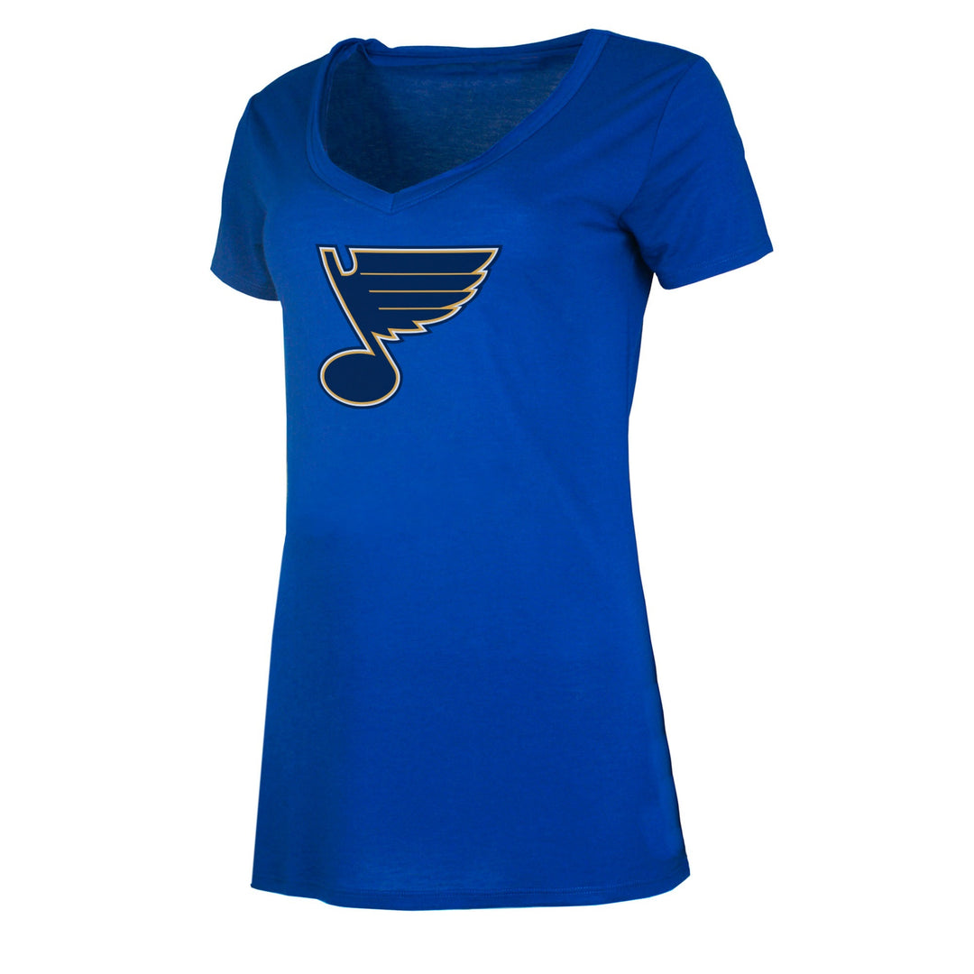 Women's Blue St. Louis Blues Lace-Up Long Sleeve T-Shirt 