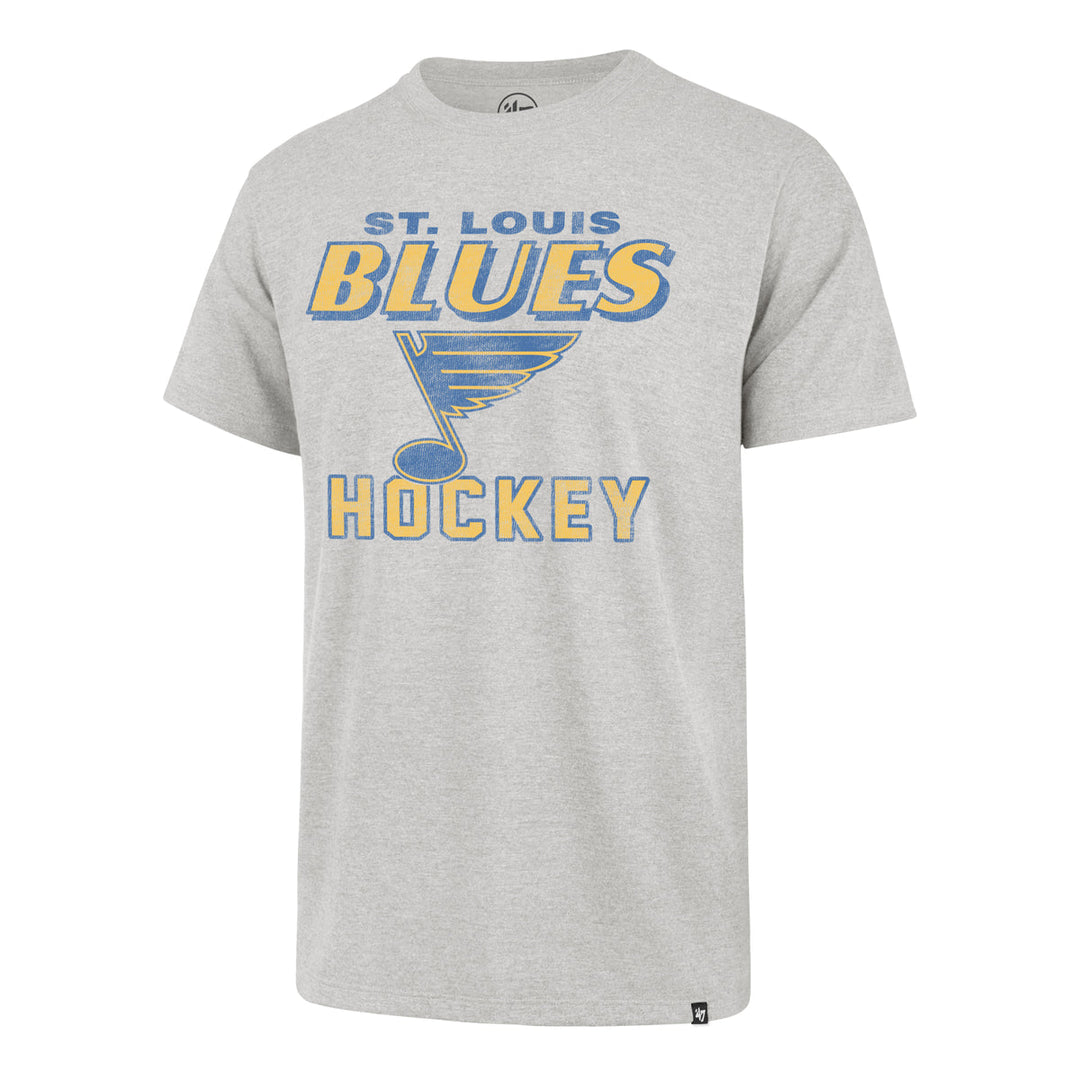 ST. LOUIS BLUES ’47 MEN'S VINTAGE DOZER FRANKLIN T-SHIRT - GREY T-shirt '47 Brand   