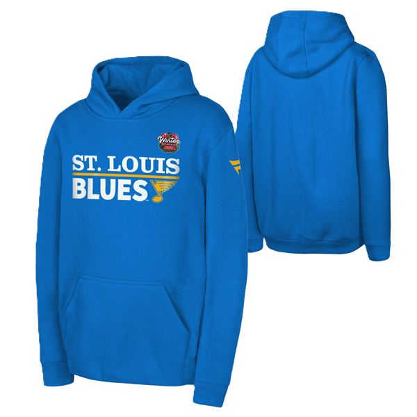 ST. LOUIS BLUES OUTERSTUFF YOUTH WINTER CLASSIC HOODIE - ROYAL Hoodie OUTERSTUFF