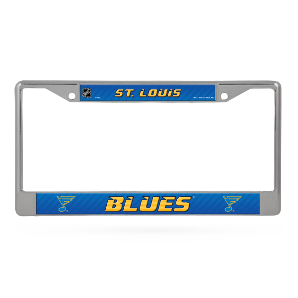 ST. LOUIS BLUES RICO LICENSE PLATE FRAME - CHROME Novelties Rico
