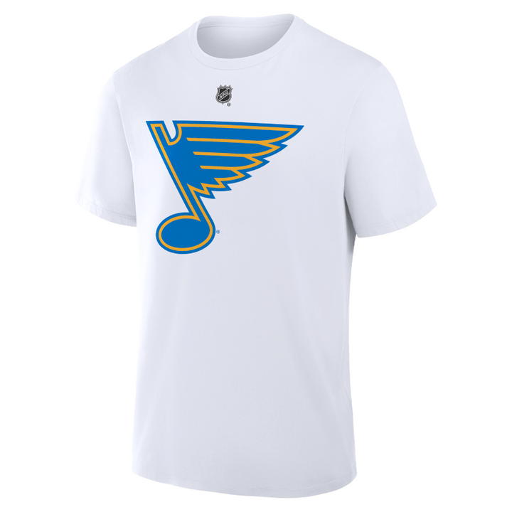 ST. LOUIS BLUES FANATICS NEW LOGO HOLLOWAY ROAD TEE - White T-shirt Fanatics