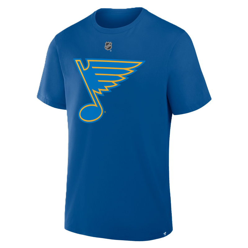 ST. LOUIS BLUES FANATICS NEW LOGO SNUGGERUD HOME TEE - Blue T-shirt Fanatics