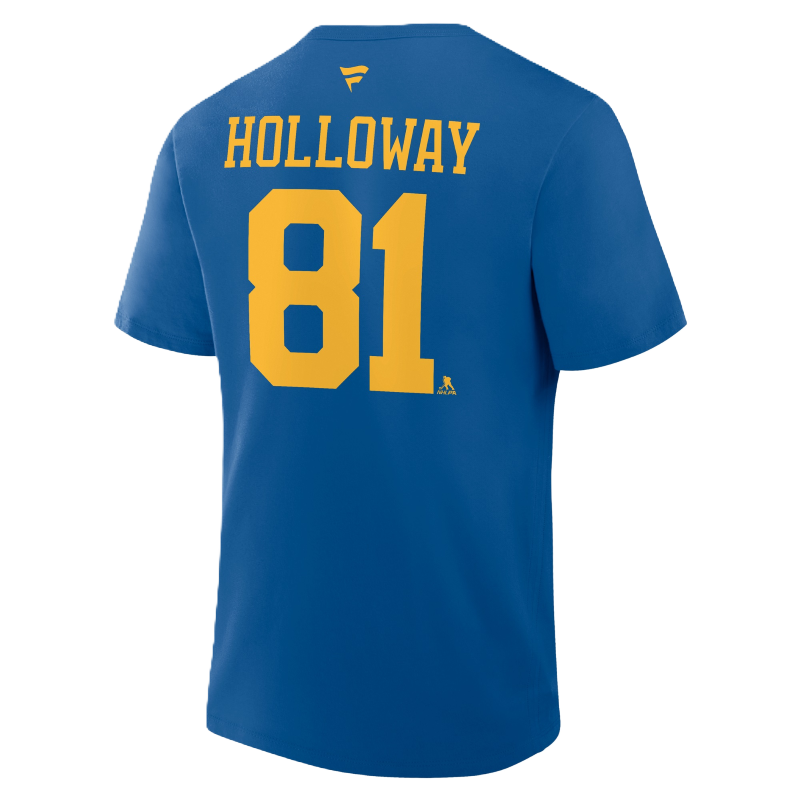 ST. LOUIS BLUES FANATICS NEW LOGO HOLLOWAY HOME TEE - Blue T-shirt Fanatics