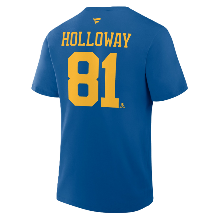 ST. LOUIS BLUES FANATICS NEW LOGO HOLLOWAY HOME TEE - Blue T-shirt Fanatics