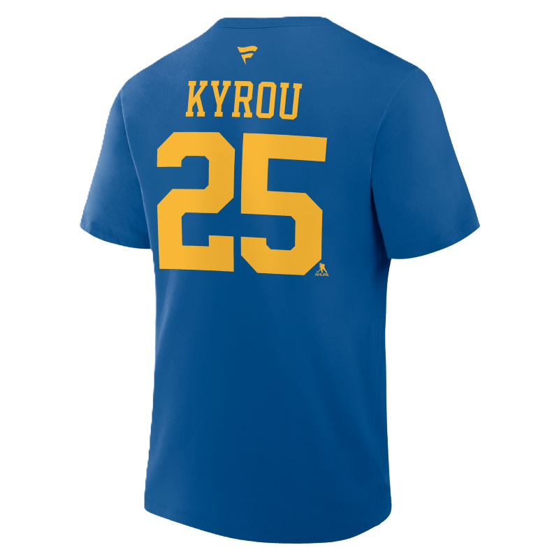 ST. LOUIS BLUES FANATICS NEW LOGO KYROU HOME TEE - Blue T-shirt Fanatics