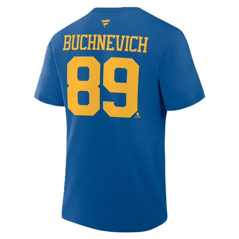 ST. LOUIS BLUES FANATICS NEW LOGO BUCHNEVICH HOME TEE - Blue T-shirt Fanatics