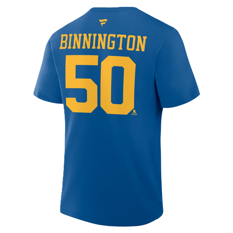 ST. LOUIS BLUES FANATICS NEW LOGO BINNINGTON HOME TEE - Blue T-shirt Fanatics