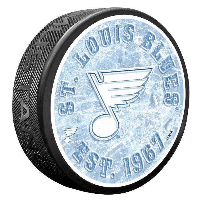 ST. LOUIS BLUES FROZEN PUCK Puck Mustang Products   