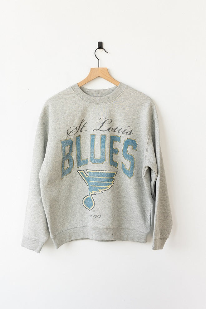 ST. LOUIS BLUES LINE CHANGE LADIES GAMEDAY CREW - GREY Outerwear Line Change   