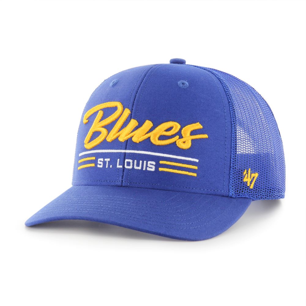 ST. LOUIS BLUES '47 GARNER MESH SNAPBACK - ROYAL Hat '47 Brand