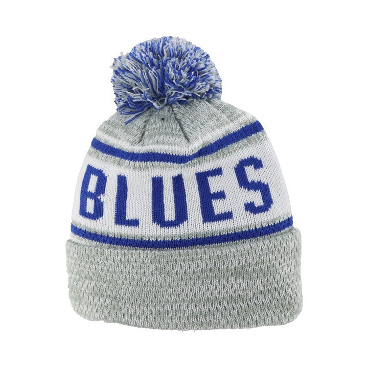 ST. LOUIS BLUES ZEPHYR SNAG 2 TONE POM KNIT - GREY