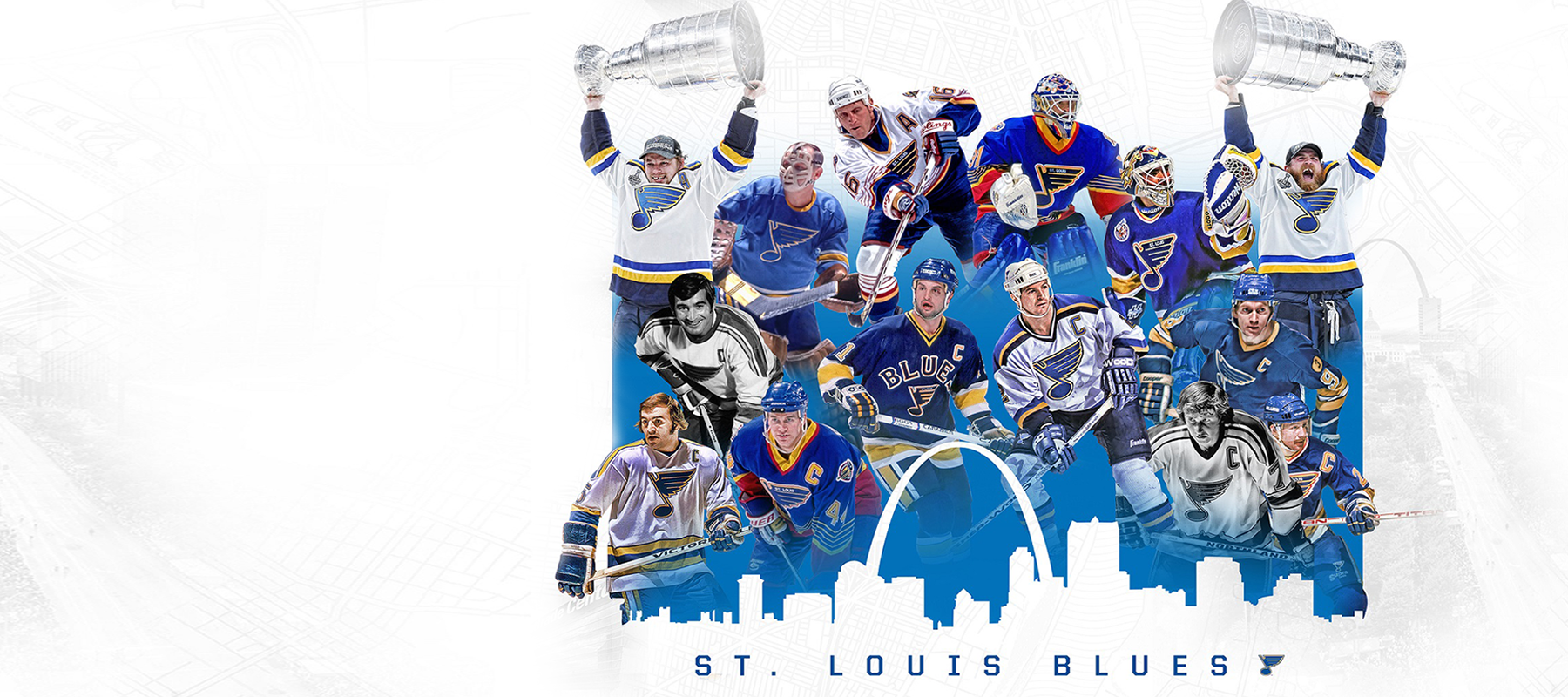 St Louis Blues T-Shirt Skyline Gateway City St Louis Blues Gift -  Personalized Gifts: Family, Sports, Occasions, Trending