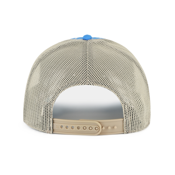 ST. LOUIS BLUES ’47 BRAND ARID TRUCKER ARCHED WORKMARK MESH - BLUE Adjustable Cap '47 Brand
