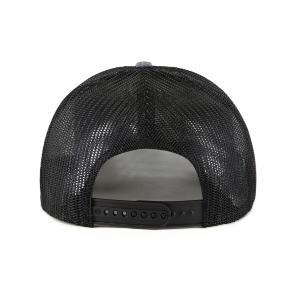 ST. LOUIS BLUES ’47 BRAND STL LOGO CARBON MESH SNAPBACK – CHARCOAL/BLACK Adjustable Cap '47 Brand