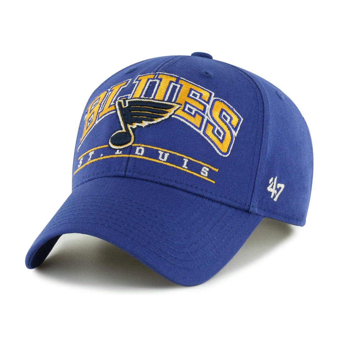 ST. LOUIS BLUES ’47 BRAND MVP FLETCHER STRAPBACK HAT- ROYAL