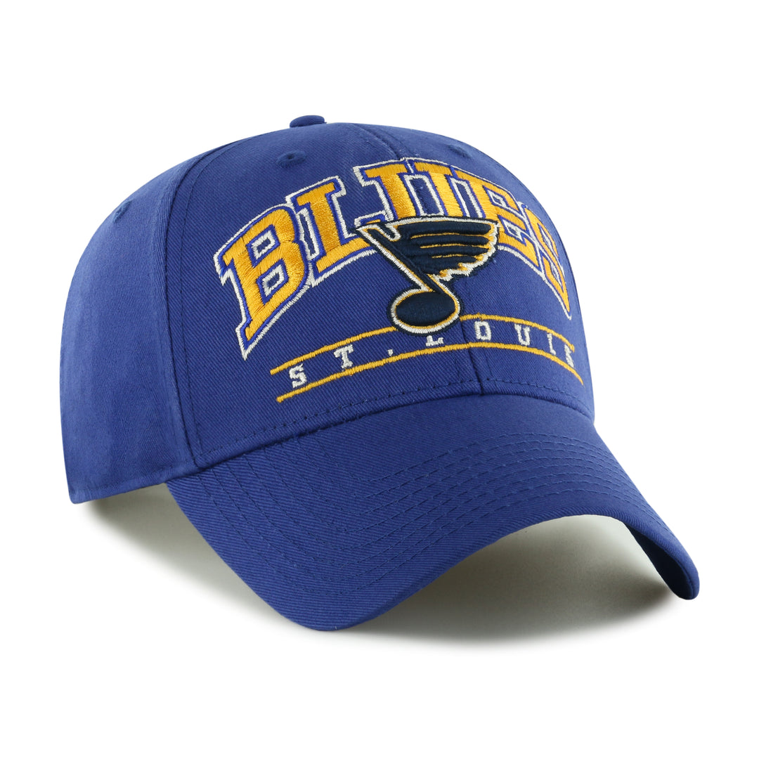 ST. LOUIS BLUES ’47 BRAND MVP FLETCHER STRAPBACK HAT- ROYAL Hat '47 Brand   