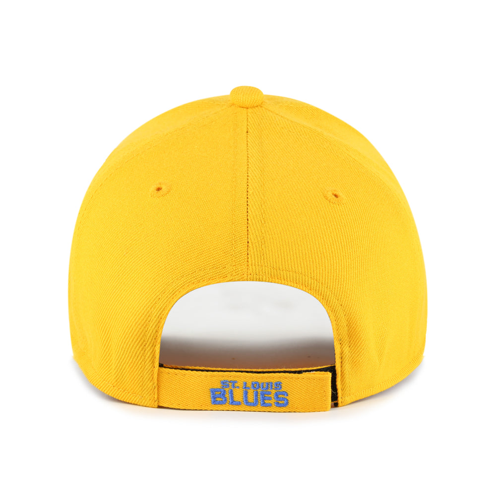 ST. LOUIS BLUES ’47 BRAND MVP VELCRO ADJUSTABLE HAT- GOLD Hat '47 Brand   