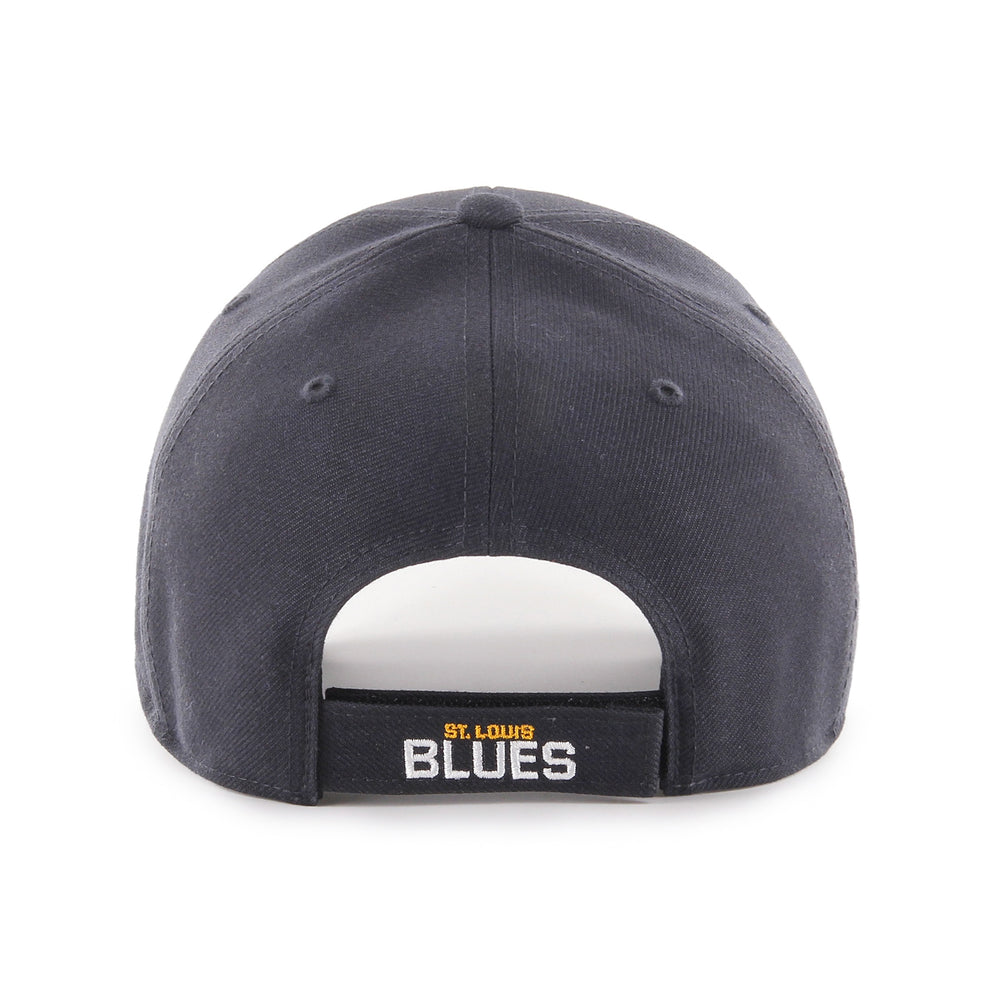 ST. LOUIS BLUES ’47 BRAND MVP VELCRO ADJUSTABLE HAT- NAVY Hat '47 Brand   