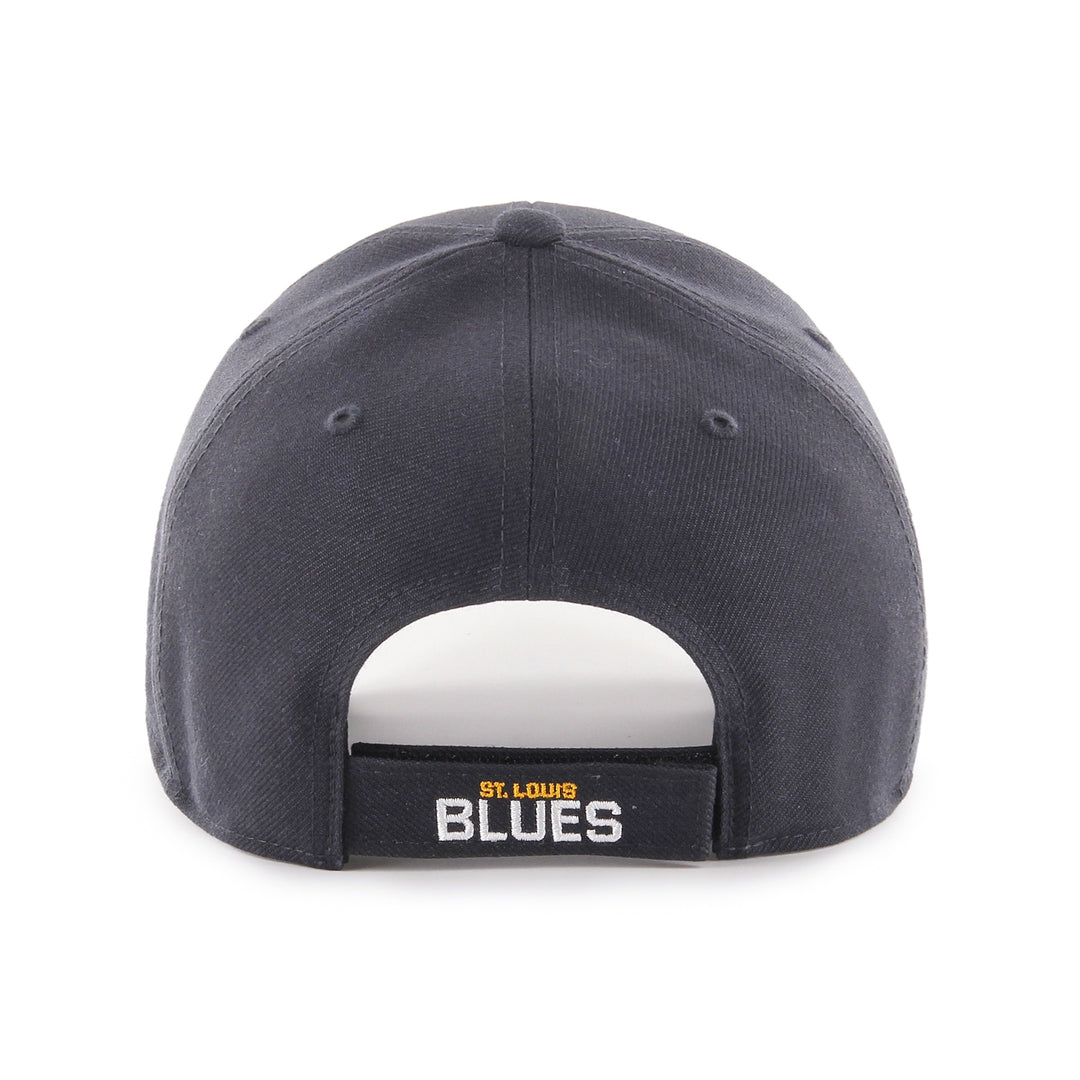 ST. LOUIS BLUES ’47 BRAND MVP VELCRO ADJUSTABLE HAT- NAVY Hat '47 Brand   