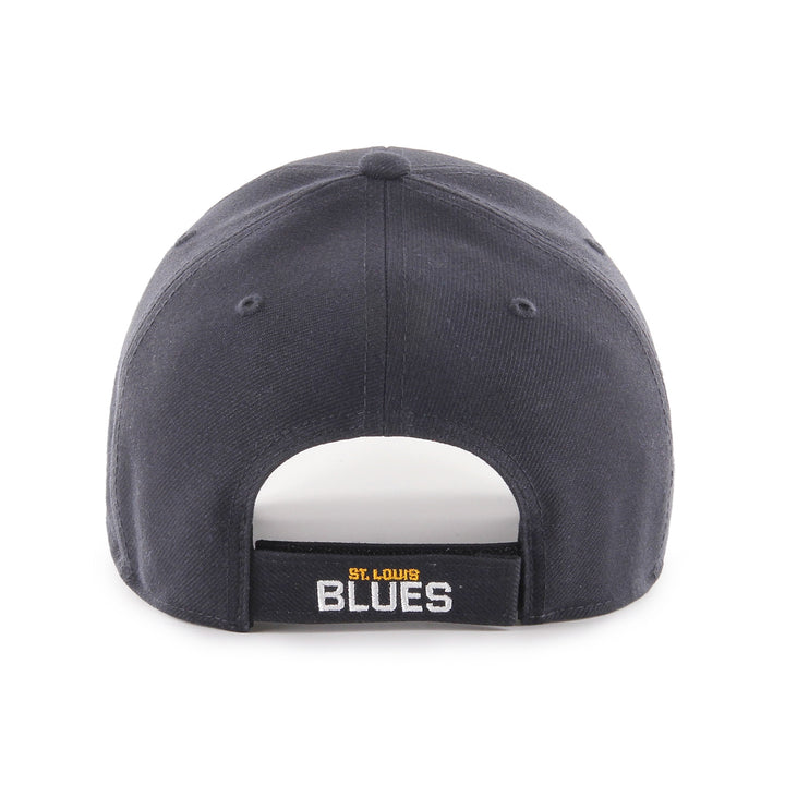 ST. LOUIS BLUES ’47 BRAND MVP VELCRO ADJUSTABLE HAT- NAVY Hat '47 Brand   