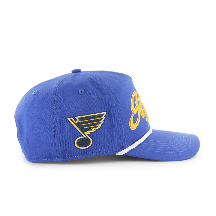ST. LOUIS BLUES OVERHAND '47 BRAND HITCH SNAPBACK HAT- ROYAL Hat '47 Brand   