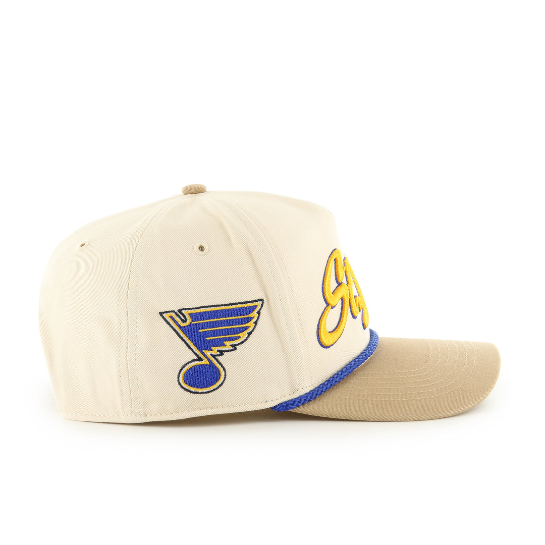 ST. LOUIS BLUES OVERHAND '47 BRAND HITCH SNAPBACK HAT- NATURAL