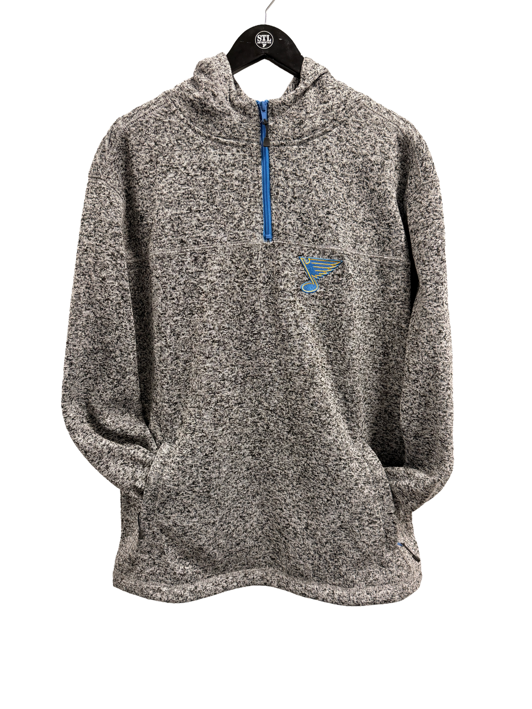 NOTE FC HEATHERED QZIP HOODIE NEW ERA - GREY