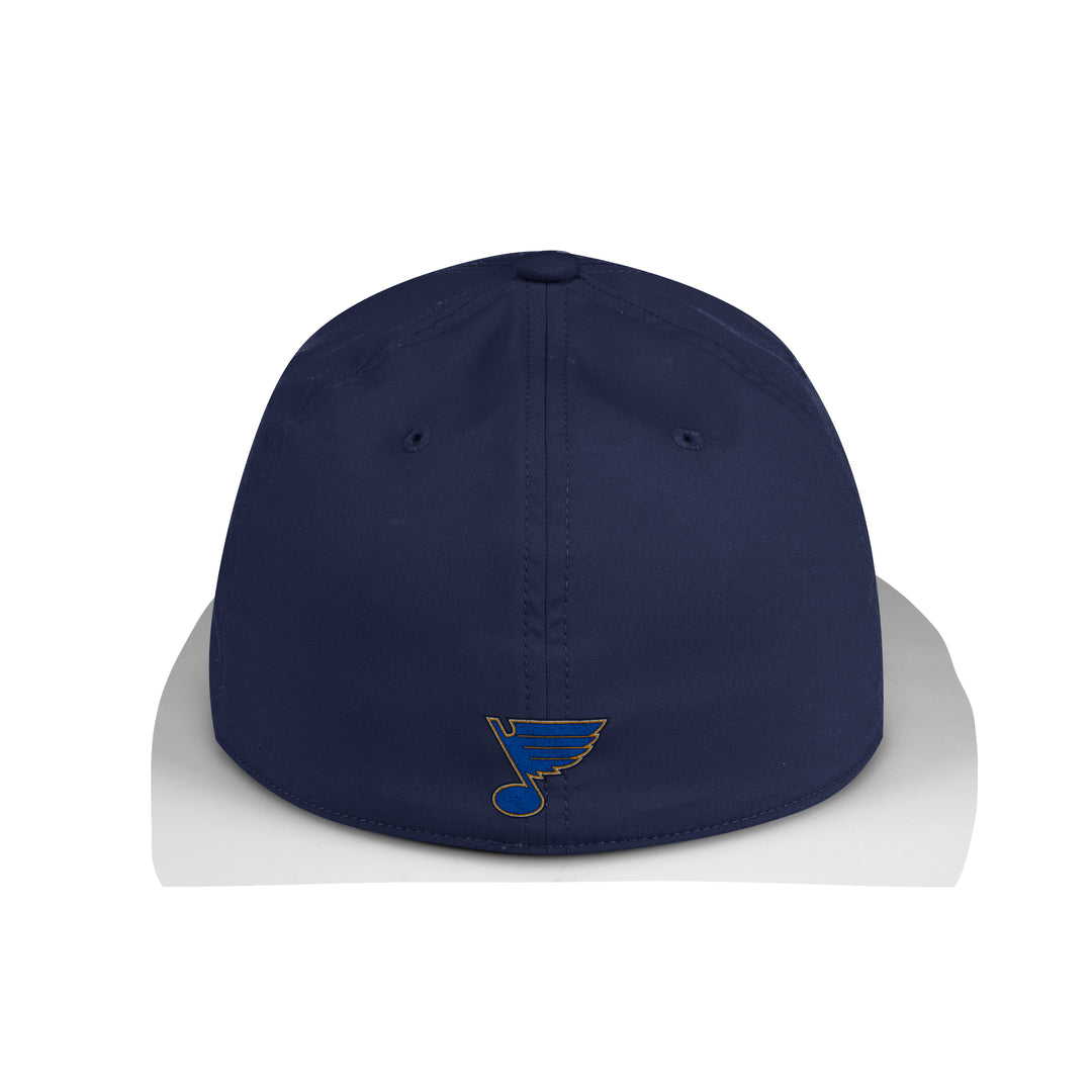 ST. LOUIS BLUES ADIDAS BAR FLEX FIT HAT - NAVY