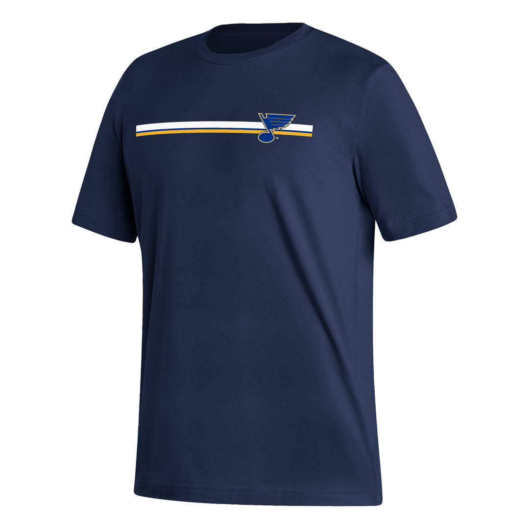 ST. LOUIS BLUES ADIDAS LINEAR STRIPE TEE - NAVY T-shirt adidas   