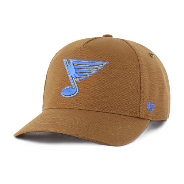 ST. LOUIS BLUES CARHARTT x '47 BRAND HITCH SNAPBACK - BROWN Adjustable Cap '47 Brand
