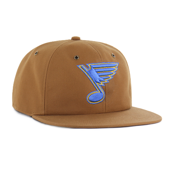 ST. LOUIS BLUES CARHARTT x '47 BRAND CAPTAIN SNAPBACK - BROWN Snapback '47 Brand