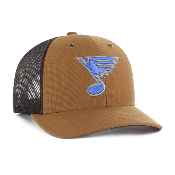 ST. LOUIS BLUES CARHARTT x '47 BRAND TRUCKER SNAPBACK - BROWN/BLACK Snapback '47 Brand