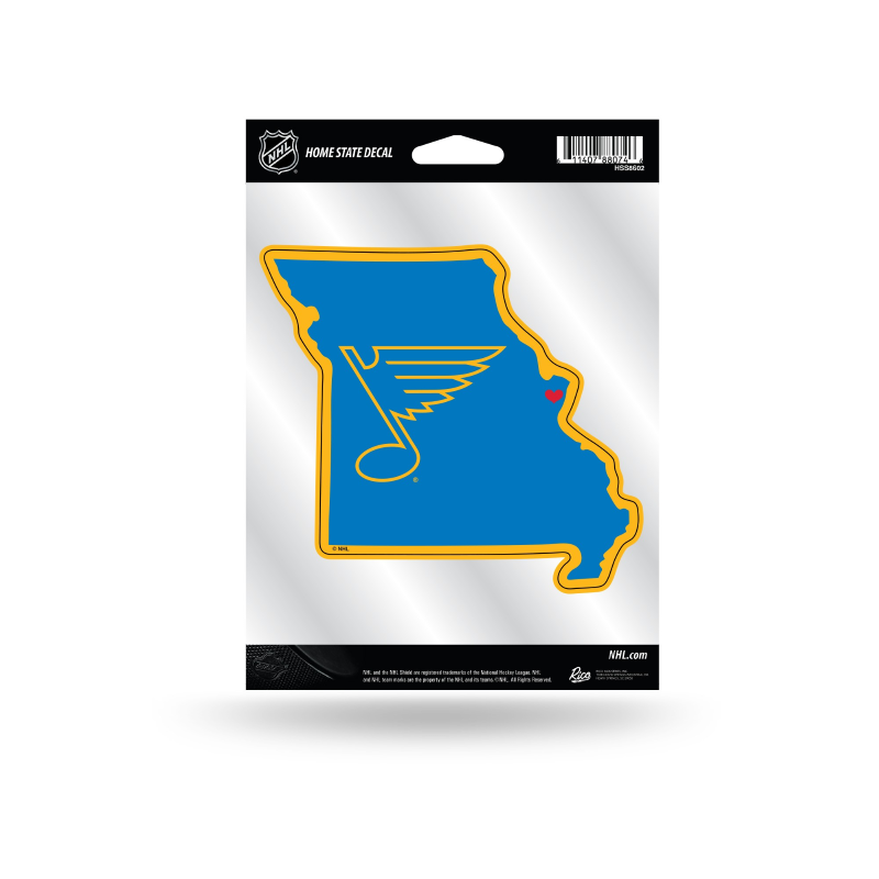 ST. LOUIS BLUES RICO HOME STATE STICKER - New Logo Accessories Rico
