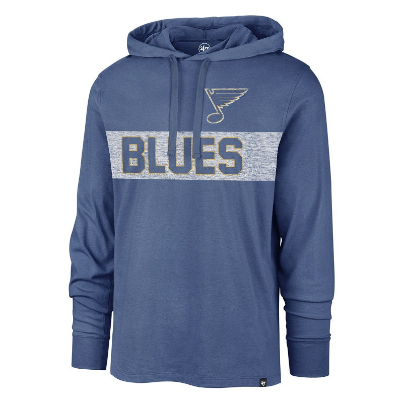 ST. LOUIS BLUES '47 HERITAGE FIELD FRANKLIN HOODIE - BLUE Hoodie '47 Brand   