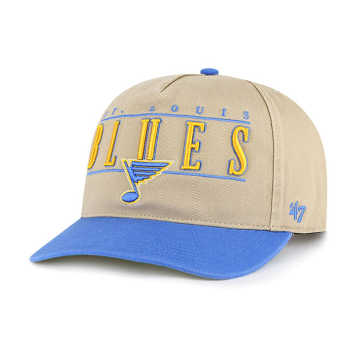 ST. LOUIS BLUES '47 HERITAGE CITY LINE SNAPBACK - KHAKI/AIR FORCE BLUE Hat '47 Brand