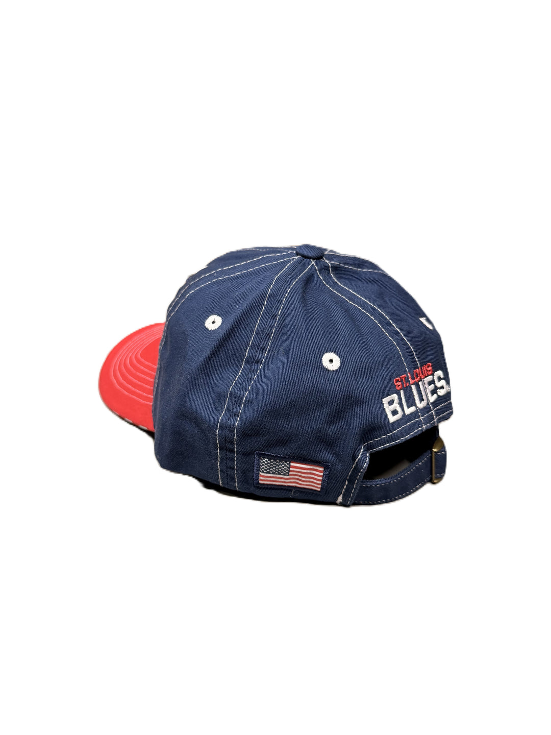 SAINT LOUIS BLUES HAT ADJUSTABLE NOTE FLAG WITH FLAG SIDE