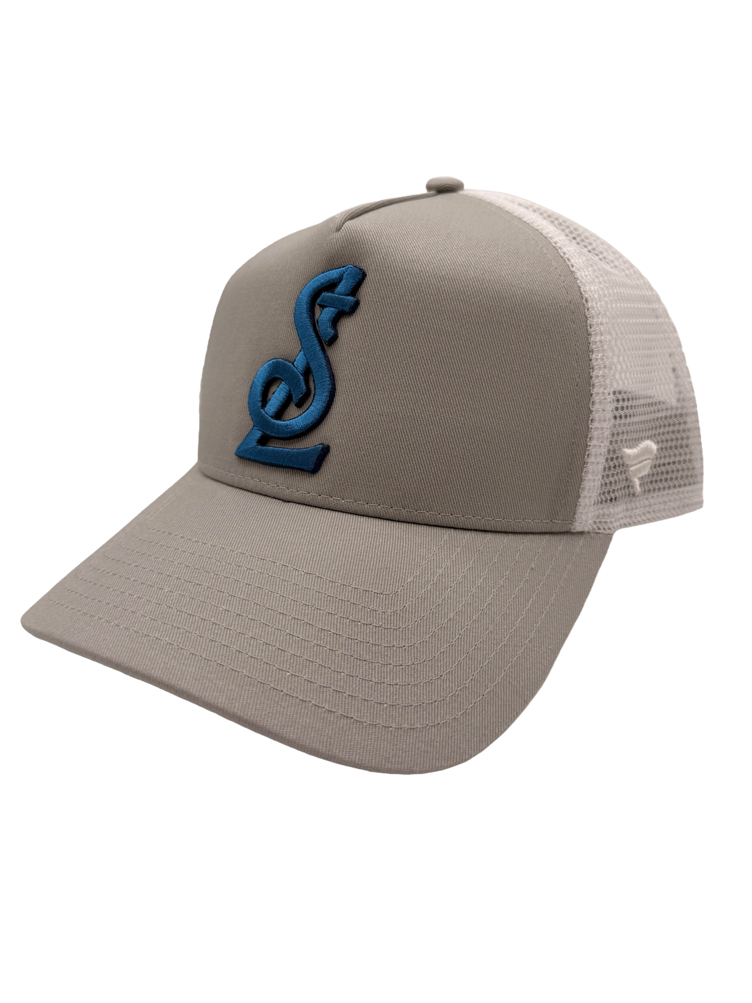 STL 3D PATCH MESH SNAPBACK FANATICS- GREY WHITE
