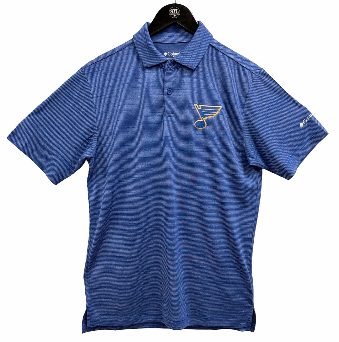 STL BLUES COLUMBIA NOTE POLO - ROYAL Polo STL Authentics