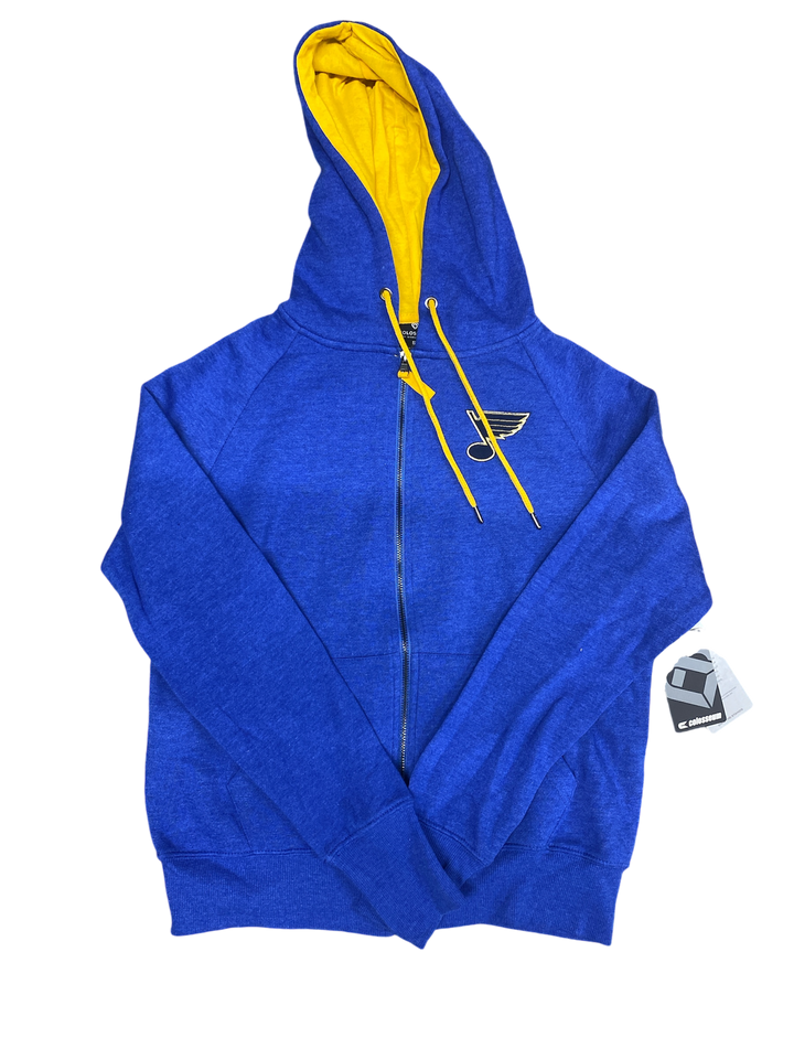 ST. LOUIS BLUES COLOSSEUM LADIES GENIUS F-ZIP HOODIE - ROYAL Hoodie Colosseum   
