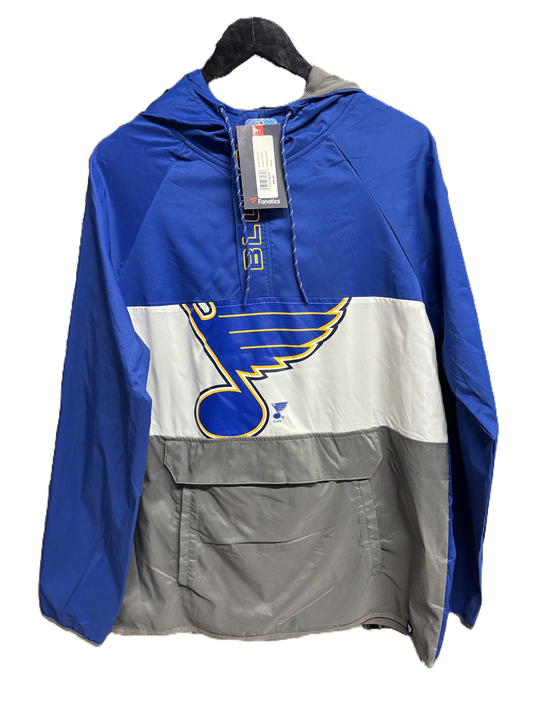Saint louis blues windbreaker quarter zip