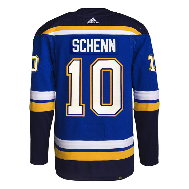 ST. LOUIS BLUES AUTHENTIC SCHENN #10 HOME PRO-STITCH PRIMEGREEN JERSEY - BLUE Jersey adidas   