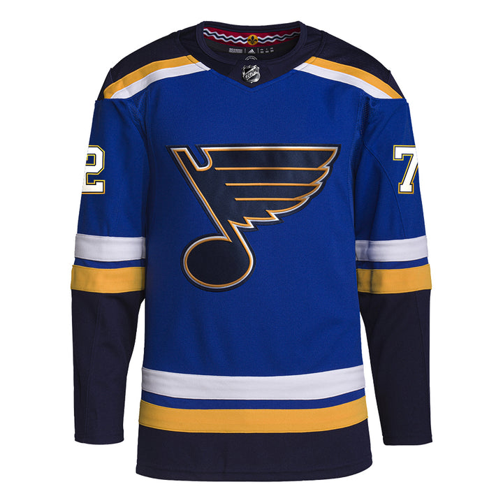 ST. LOUIS BLUES AUTHENTIC FAULK #72 HOME PRO-STITCH PRIMEGREEN JERSEY - BLUE Jersey adidas   