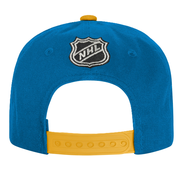 ST. LOUIS BLUES OUTERSTUFF YOUTH NOTE LOGO SNAPBACK – BLUE GOLD Adjustable Cap Outerstuff
