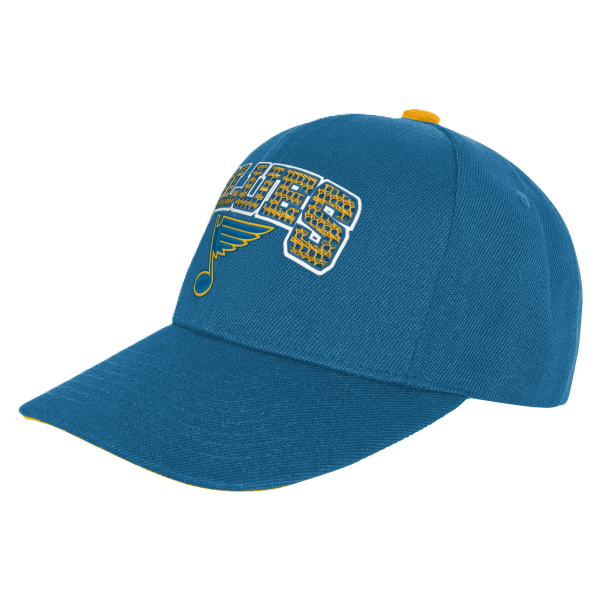 ST. LOUIS BLUES OUTERSTUFF YOUTH NOTE LOGO SNAPBACK – BLUE Adjustable Cap Outerstuff