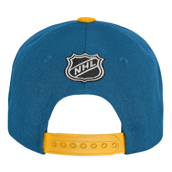 ST. LOUIS BLUES OUTERSTUFF YOUTH NOTE LOGO SNAPBACK – BLUE Adjustable Cap Outerstuff