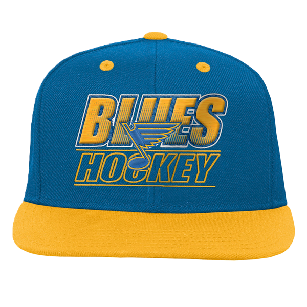 ST. LOUIS BLUES OUTERSTUFF KID'S BLUES HOCKEY SNAPBACK - BLUE/GOLD Snapback OUTERSTUFF