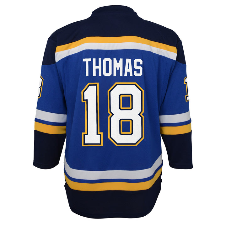 ST. LOUIS BLUES OUTERSTUFF YOUTH THOMAS #18 HOME REPLICA JERSEY - ROYAL