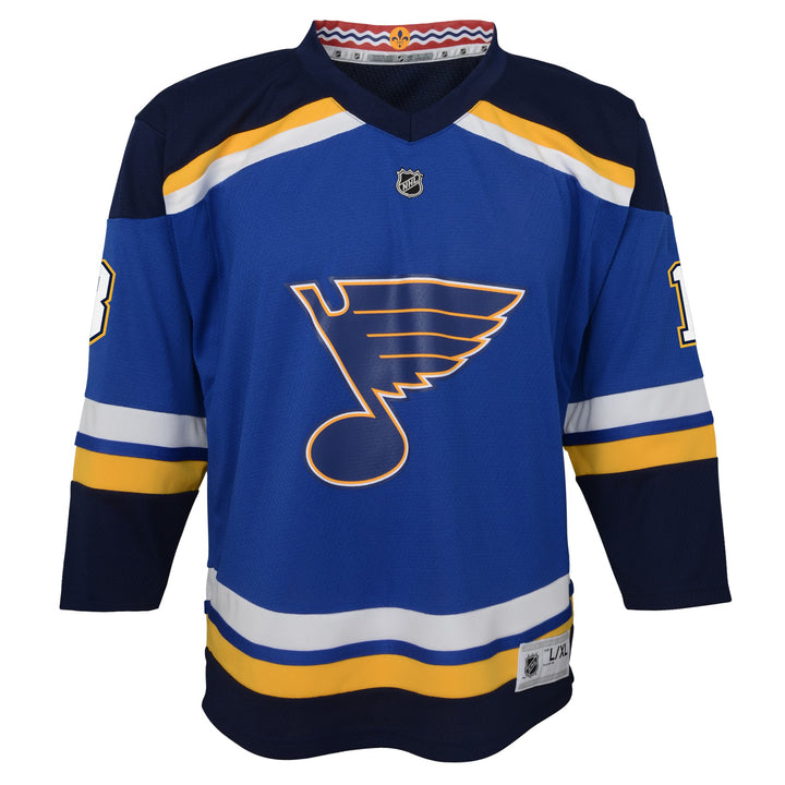 ST. LOUIS BLUES OUTERSTUFF YOUTH THOMAS #18 HOME REPLICA JERSEY - ROYAL Jersey Outerstuff   